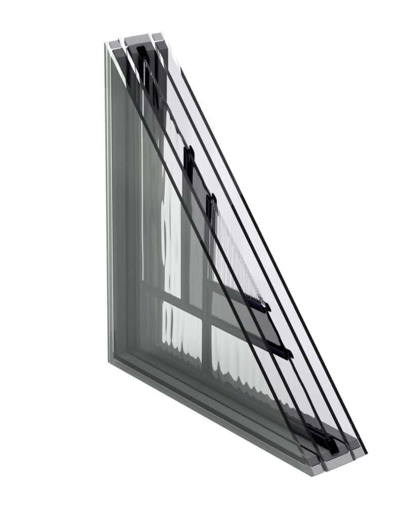 This is energy efficient glass that can be installed in your new front door.
